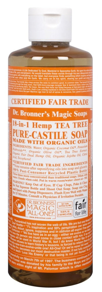 DR BRONNER'S Pure Castile Soap (Tea Tree