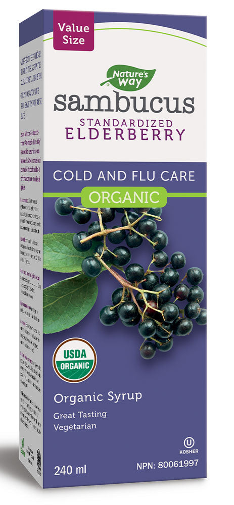 SAMBUCUS Organic Elderberry Cold & Flu Syrup ( ml