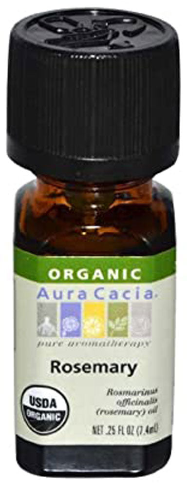 AURA CACIA Rosemary Essential Oil Organic (7.4 ml)
