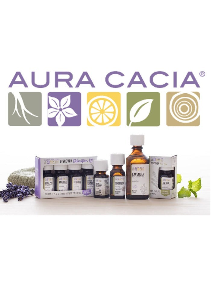 AURA CACIA Clary Sage Essential Oil Organic (7.4 ml)
