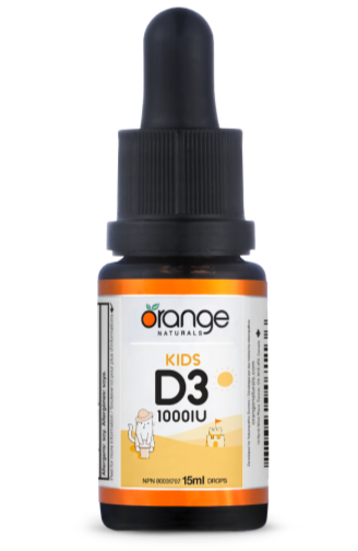 ORANGE NATURALS Kids D3 Drops (1000 IU - 15 ml)