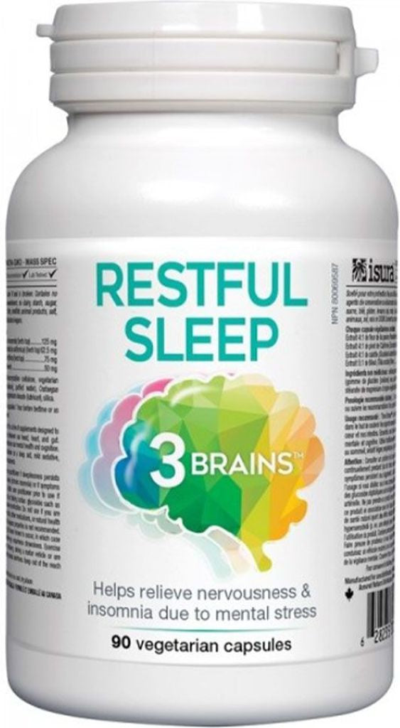 3 Brains Restful Sleep, 90 Vegetarian Capsules