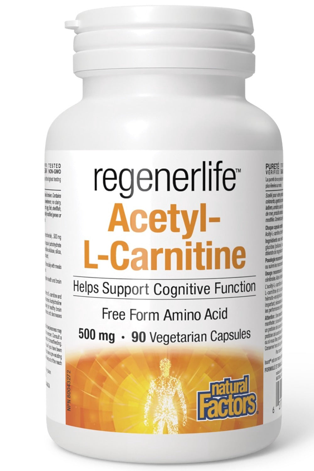 NATURAL FACTORS regenerlife Acetyl-L-Carnitine (500 mg - 90 vcaps) Nutrition House Canada NATURAL FACTORS regenerlife Acetyl-L-Carnitine (500 mg - 90 vcaps) Nutrition House Canada