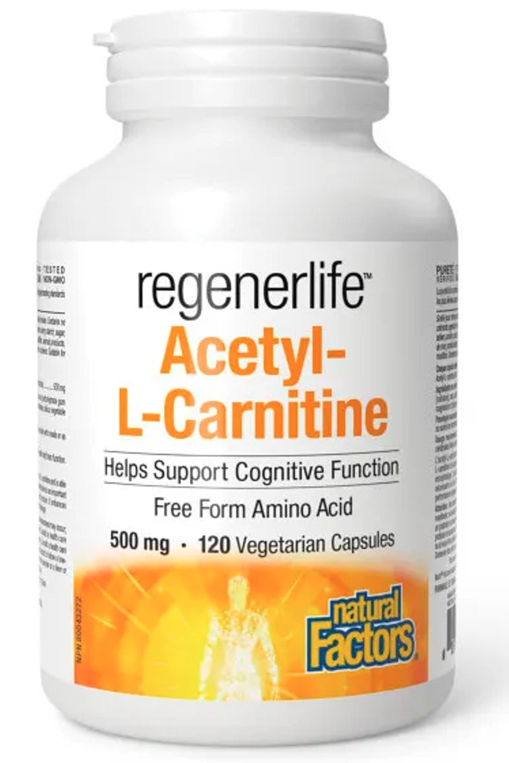 NATURAL FACTORS regenerlife Acetyl-L-Carnitine (500 mg - 120 vcaps) Nutrition House Canada NATURAL FACTORS regenerlife Acetyl-L-Carnitine (500 mg - 120 vcaps) Nutrition House Canada