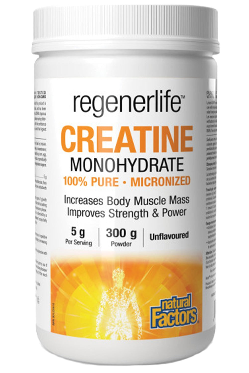 NATURAL FACTORS Regenerlife Creatine Monohydrate (Unflavoured - 300 gr)