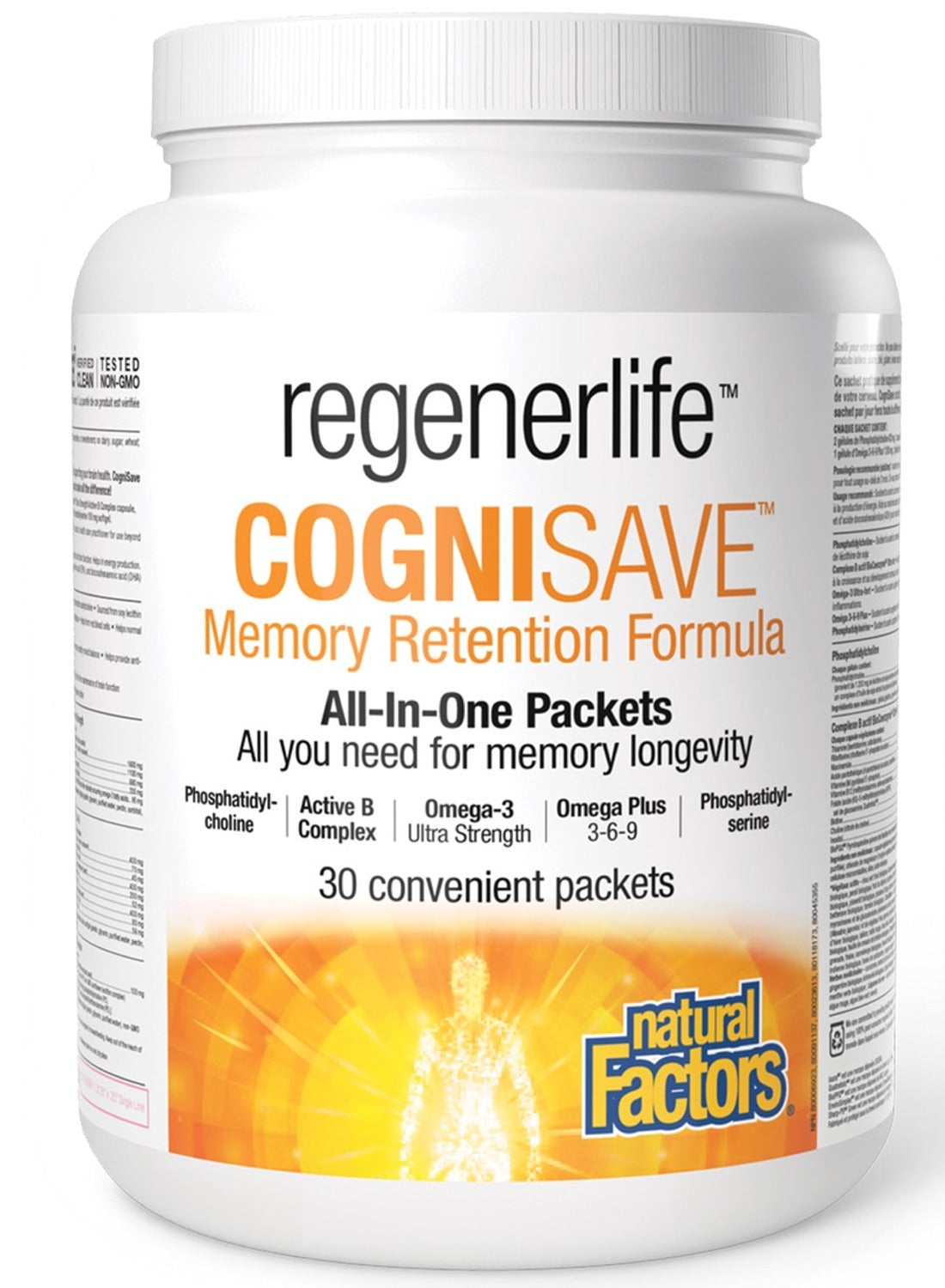 NATURAL FACTORS Regenerlife CogniSave (30 packs)