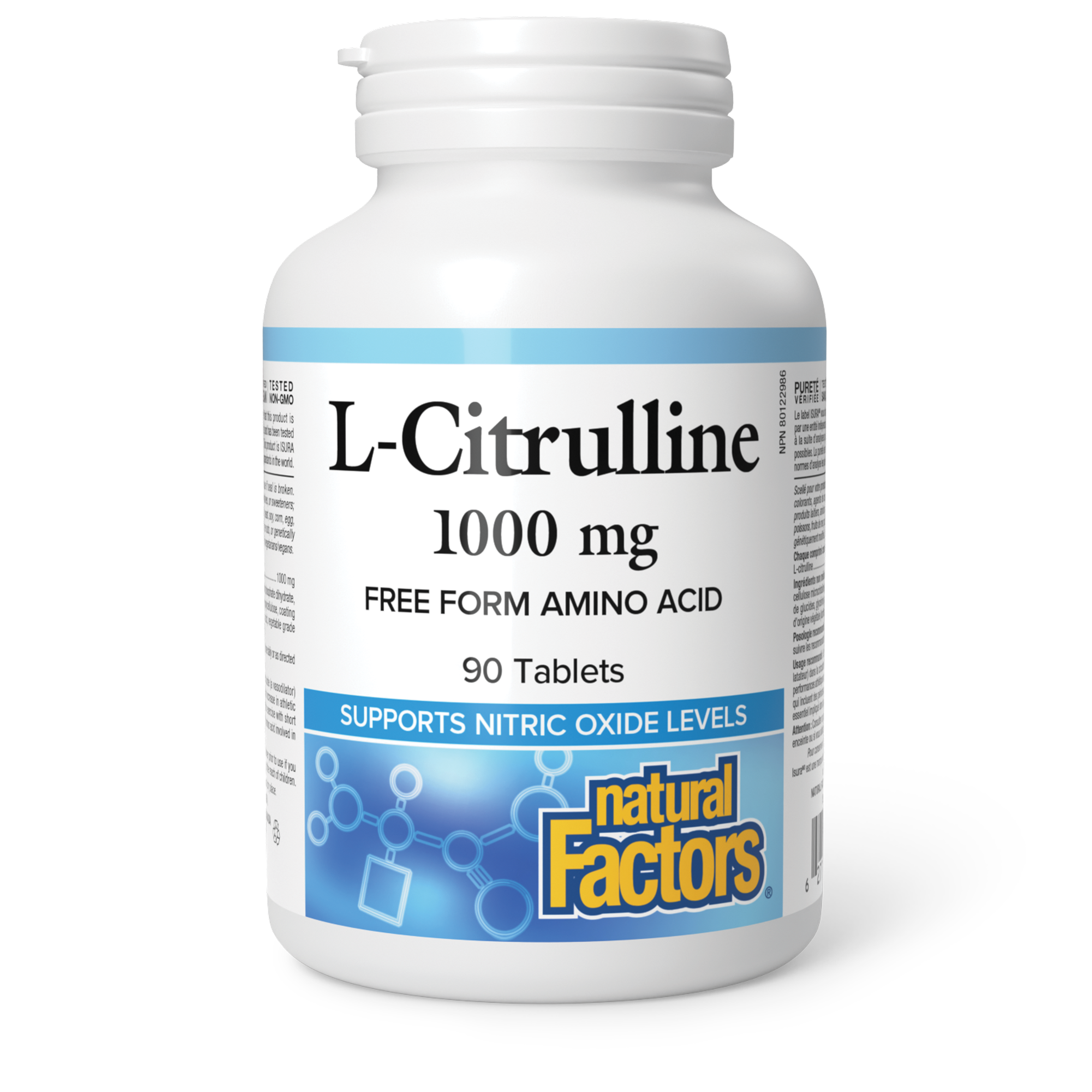NATURAL FACTORS L-CITRULINE 1000 MG 90 TABS