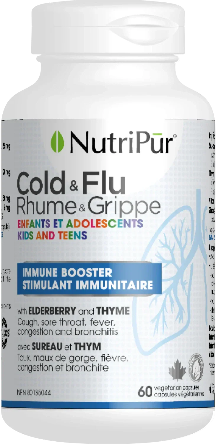 NUTRIPUR Cold & Flu Kids & Teens, 60 Capsules