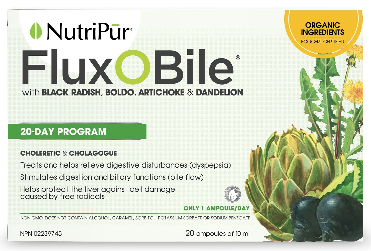 NutriPur Flux-O-Bile, 10 or 20 Ampoules