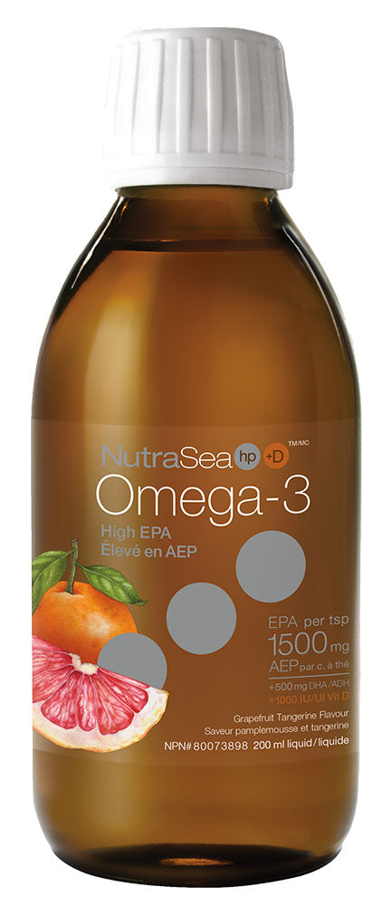 NUTRASEA HP Omega 3 +D Grapefruit Tangerine /200 ml