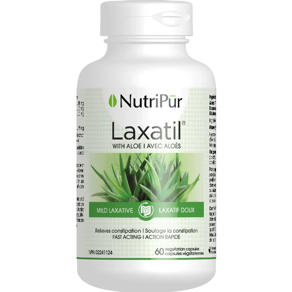 NUTRIPUR Laxatil Mild Laxative, 60 Capsules