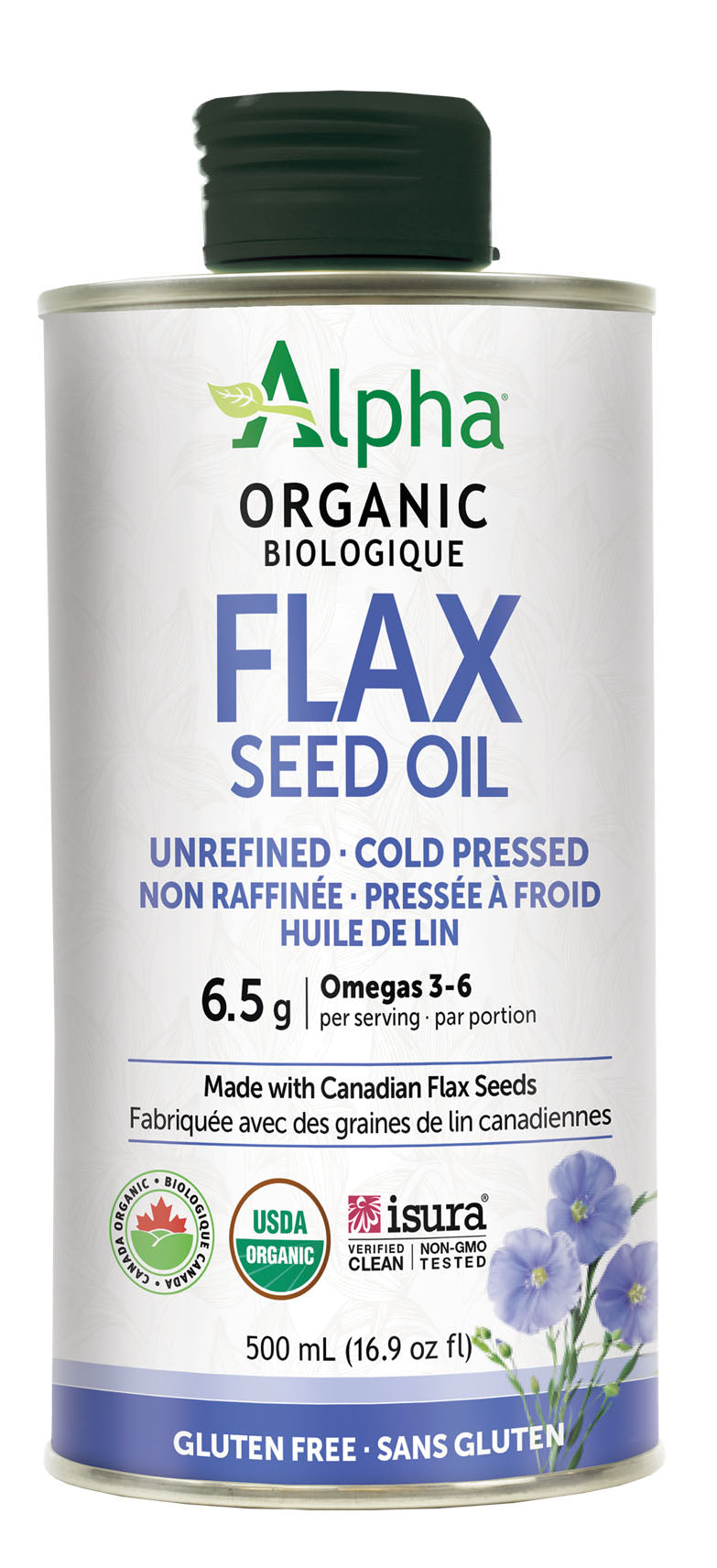 Alpha Organic Flaxseed Oil 500 mL