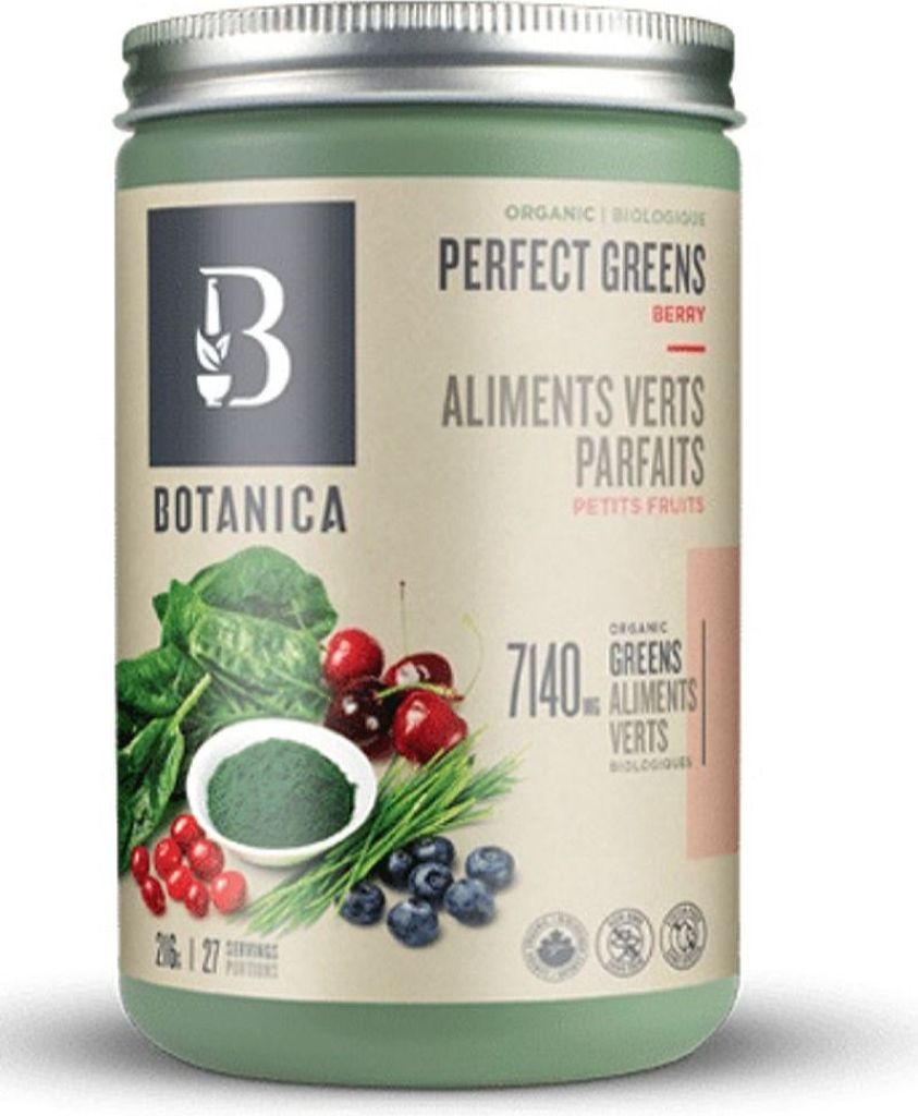 Botanica Organic Perfect Greens Powder, Berry, 216 g