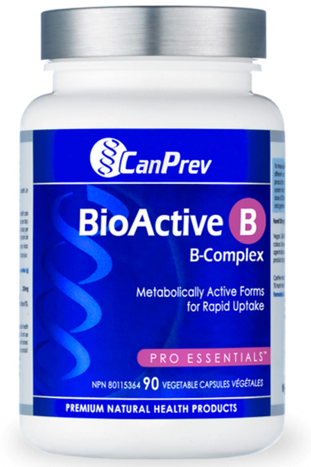 CanPrev BioActive B B-Complex, 90 Vegetable Capsules
