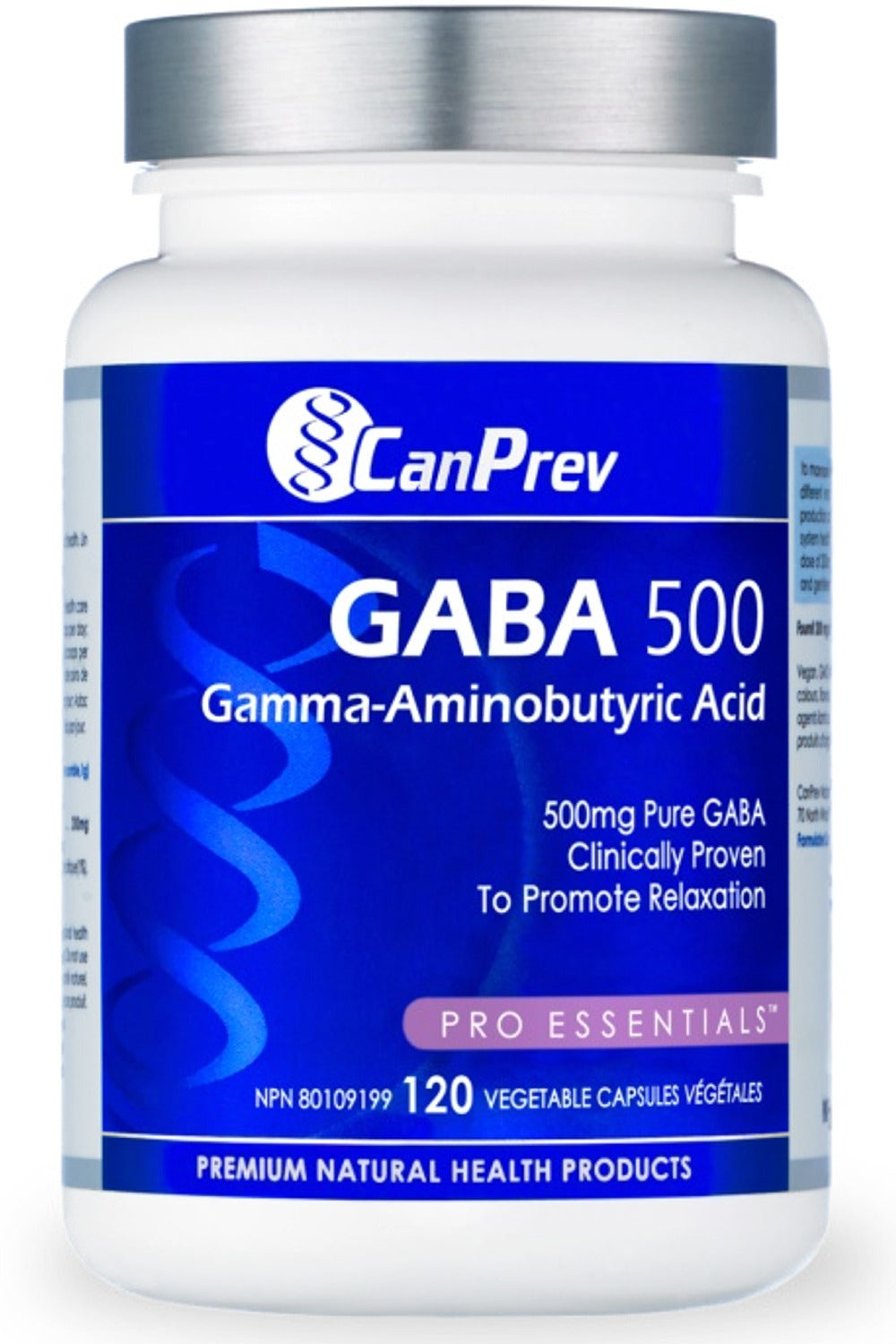 CanPrev GABA 500 mg, 120 Vegetable Capsules