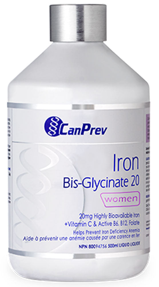 CanPrev Iron Bis-Glycinate 20 mg Liquid, 500 mL