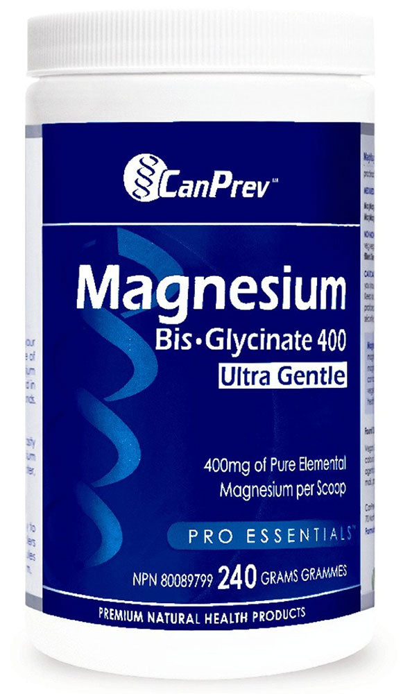 CanPrev Magnesium Bis-Glycinate 400 Ultra Gentle Powder, 240 g