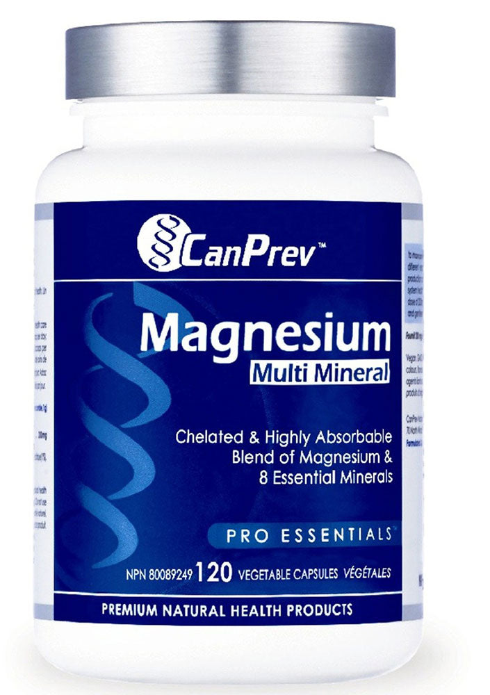 CanPrev Magnesium Multi Mineral, 120 Vegetable Capsules