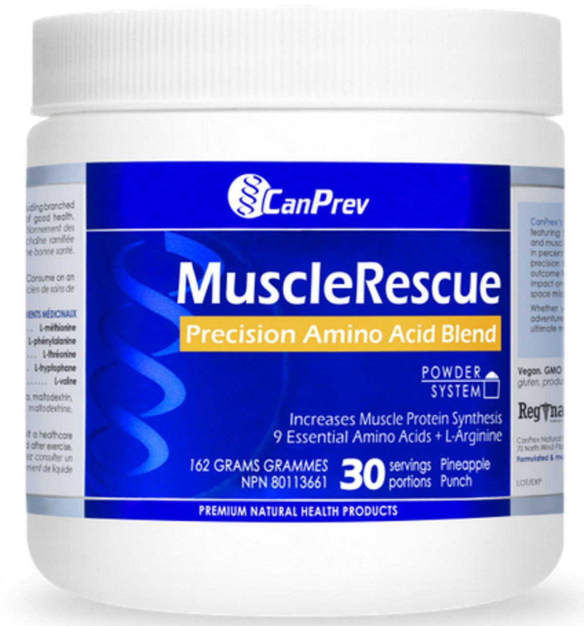 CanPrev MuscleRescue Amino Acid Powder, Pineapple Punch, 162 g