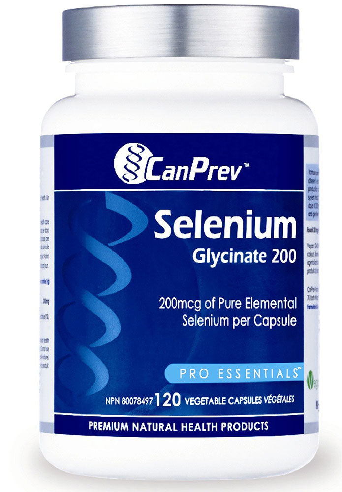 CanPrev Selenium Glycinate 200 mcg, 120 Vegetable Capsules
