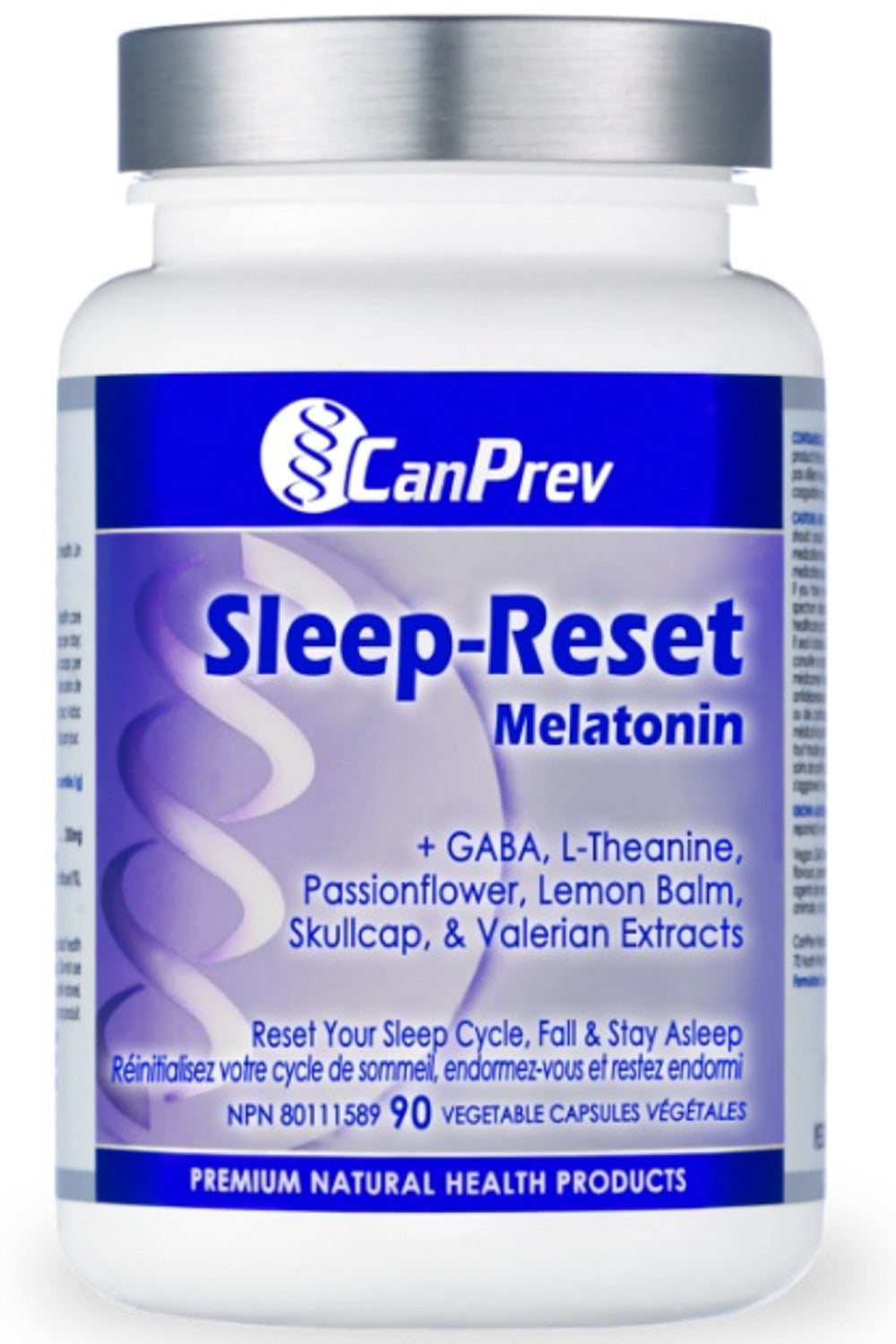 CanPrev Sleep Reset Melatonin Formula, 90 Vegetable Capsules