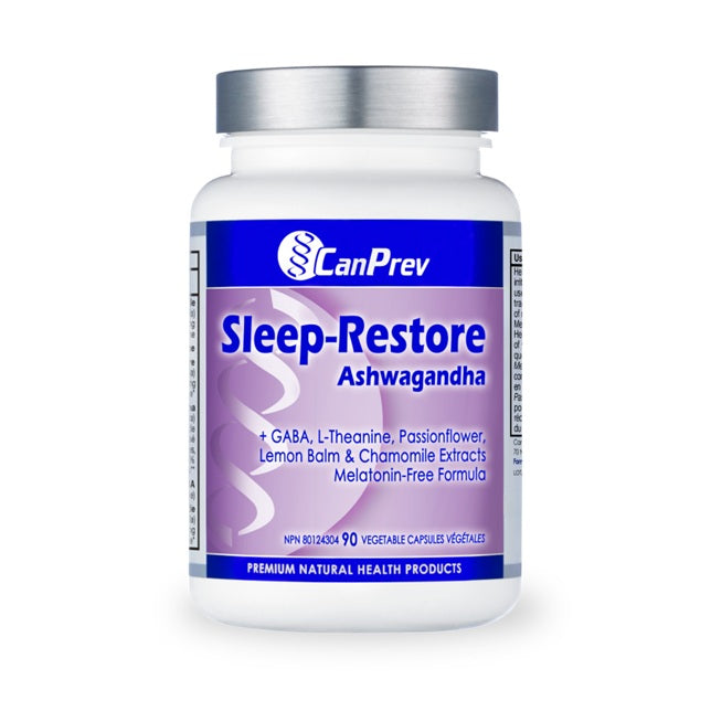 CanPrev Sleep-Restore Ashwagandha, 90 Vegetable Capsules