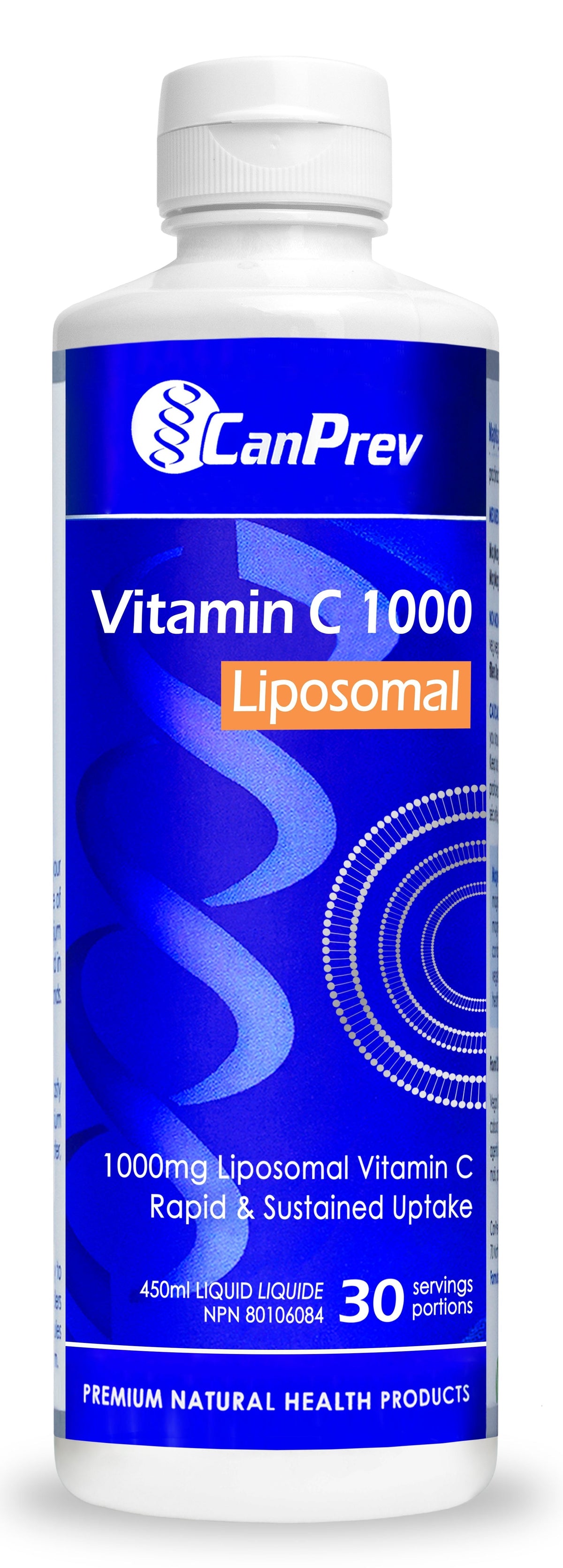 CanPrev Vitamin C 1000 Liposomal Liquid, Citrus Vanilla, 450 mL