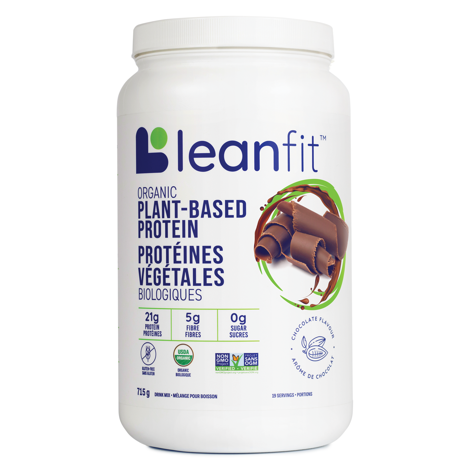 LEANFIT Organic Plant-Based Protein (Chocolate - 715 gr)