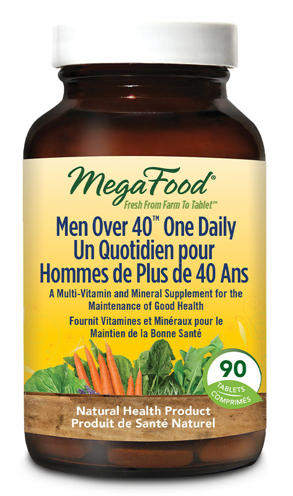 MegaFood Men Over 40 One Daily, 90 Tablets