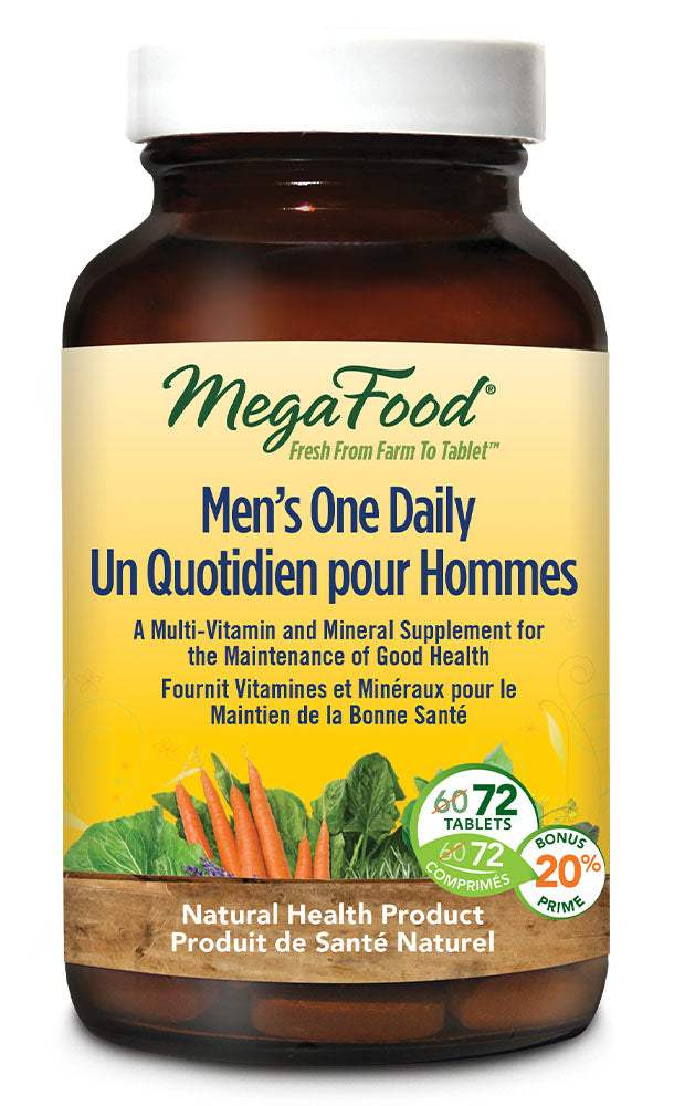 MegaFood Men's One Daily, 72 Tablets (Bonus Pack)