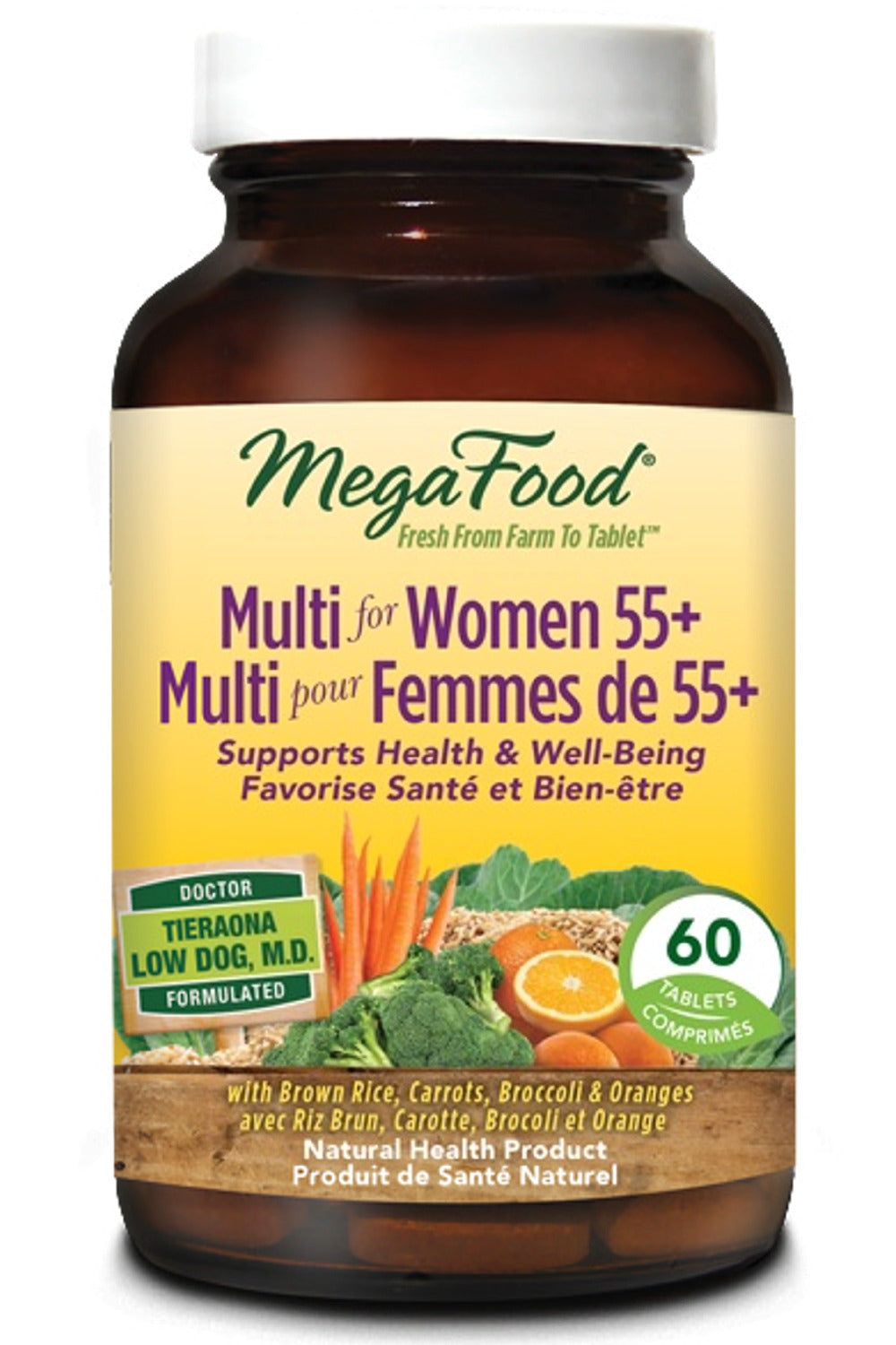 MegaFood Multi for Women 55+, 60 Tablets