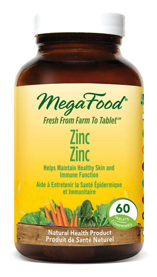 MegaFood Zinc, 60 Tablets