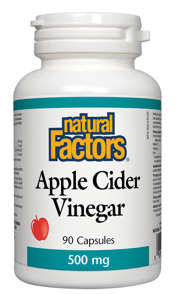Natural Factors Apple Cider 500mg – 90 Capsules