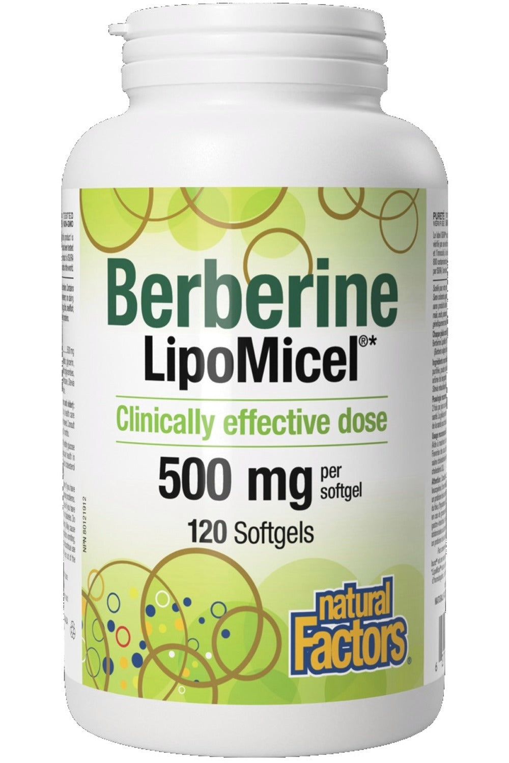 Natural Factors Berberine LipoMicel 500 mg