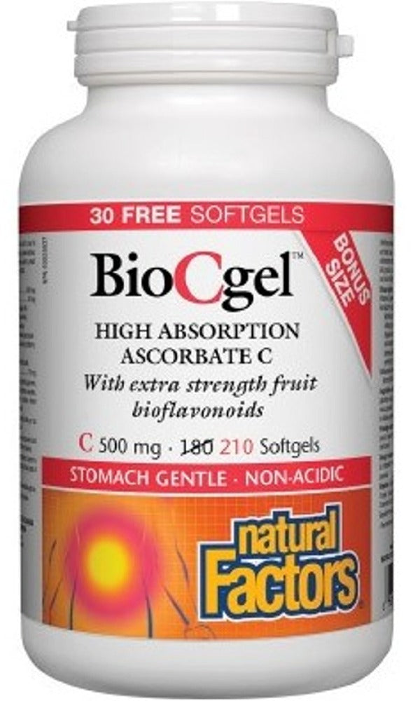 Natural Factors BioCgel 500 mg, 210 Softgels
