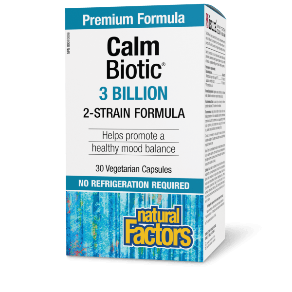 Natural Factors Calm Biotic 3 Billion, 30 Vegetarian Capsules