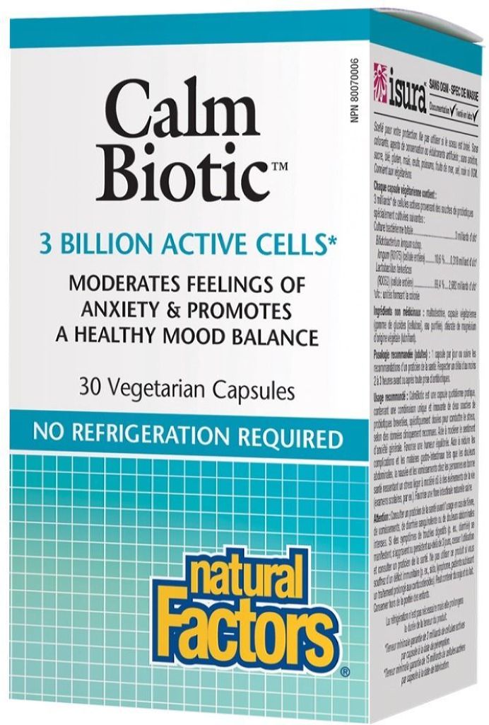 Natural Factors Calm Biotic 30 Vegetarian Capsules