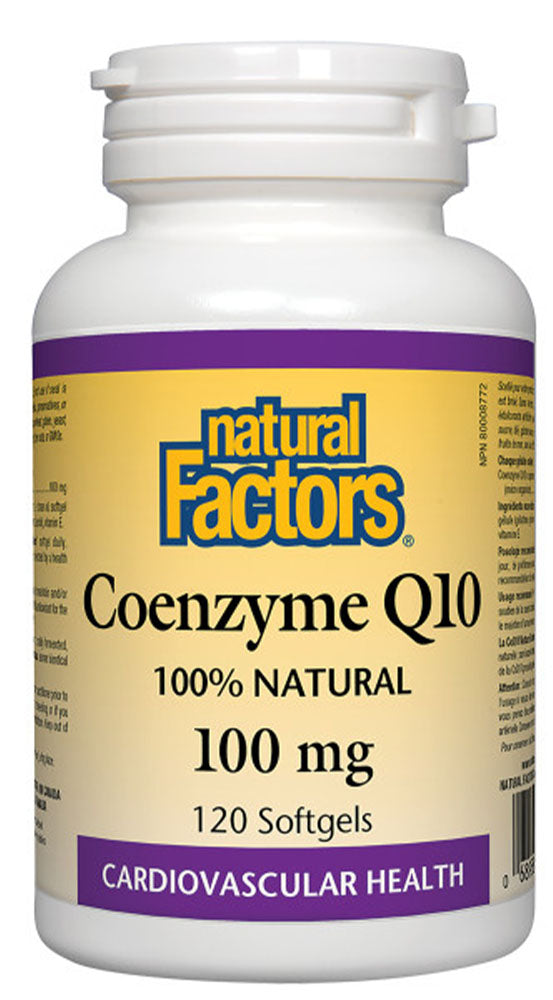 Natural Factors Coenzyme Q10 100 mg, 120 Softgels