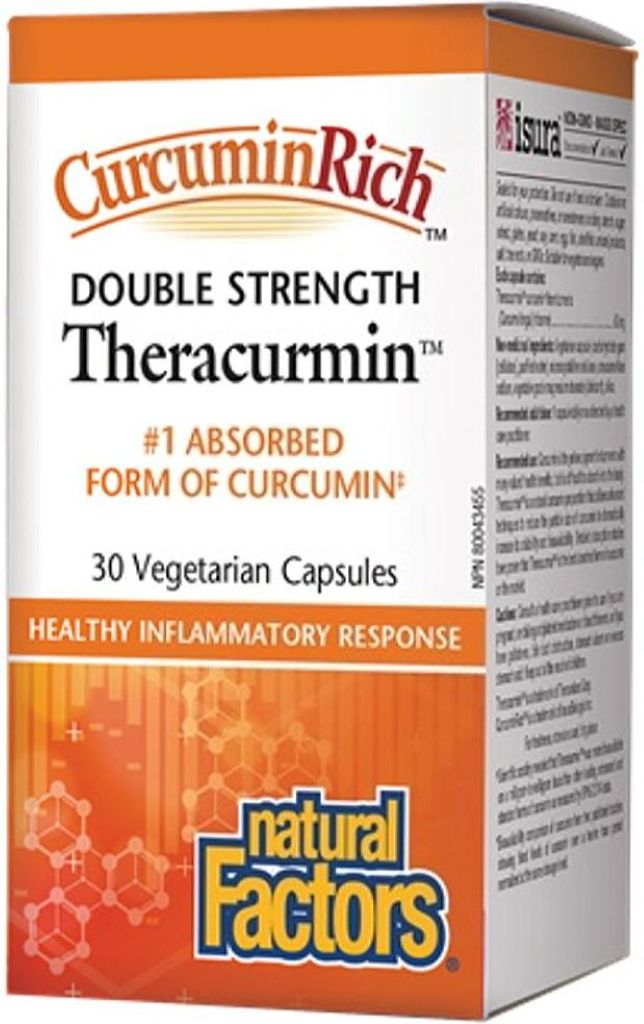 Natural Factors CurcuminRich Theracurmin 60 mg, 30 Vegetarian Capsules