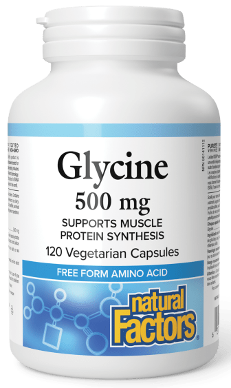 Natural Factors Glycine 500 mg, 120 vcaps