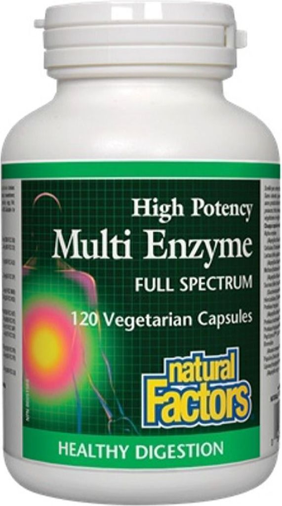 Natural Factors High Potency Multi Enzymes 120 Capsules