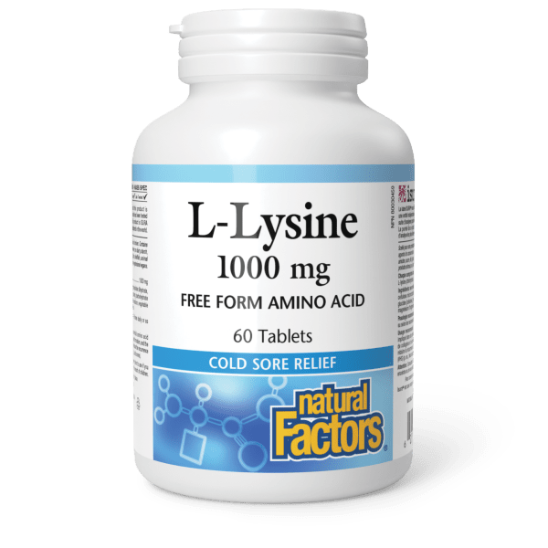 Natural Factors L-Lysine Amino Acid 1000 mg