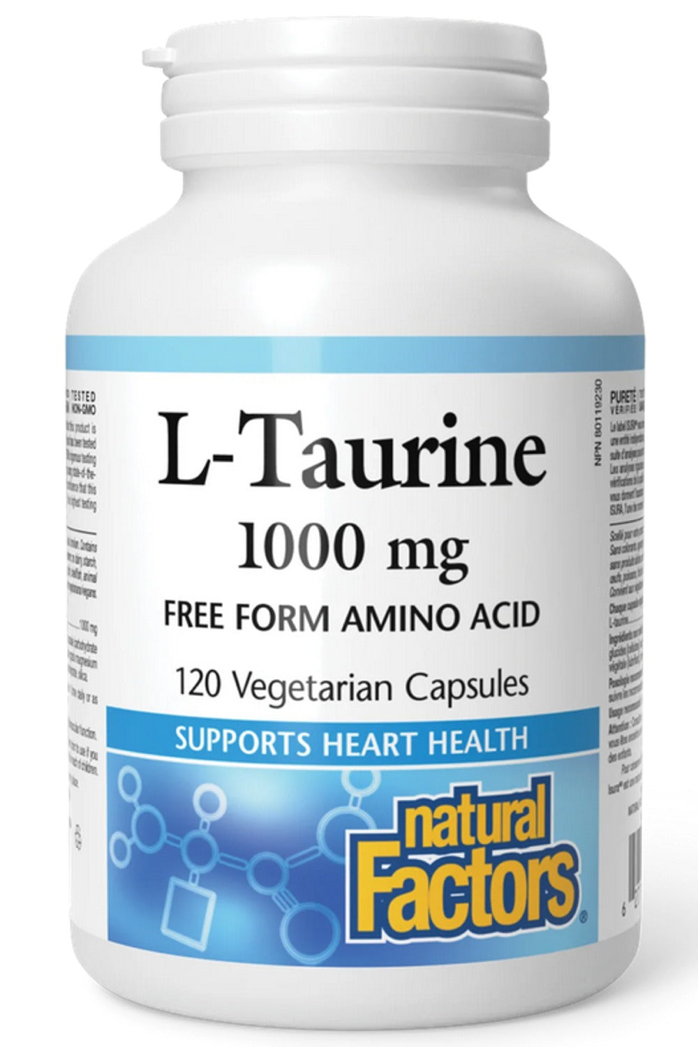 Natural Factors L-Taurine 1000 mg, 120 vcaps