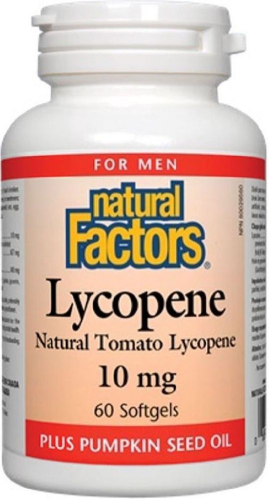 Natural Factors Lycopene 10 mg, 60 Softgels
