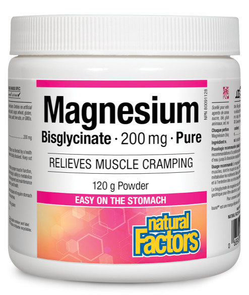 Natural Factors Magnesium Bisglycinate 200 mg, 120 gr
