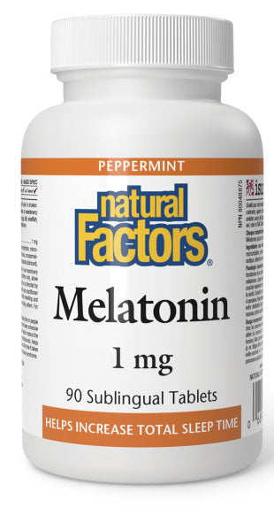 Natural Factors Melatonin 1 mg, 90 sub Tablets
