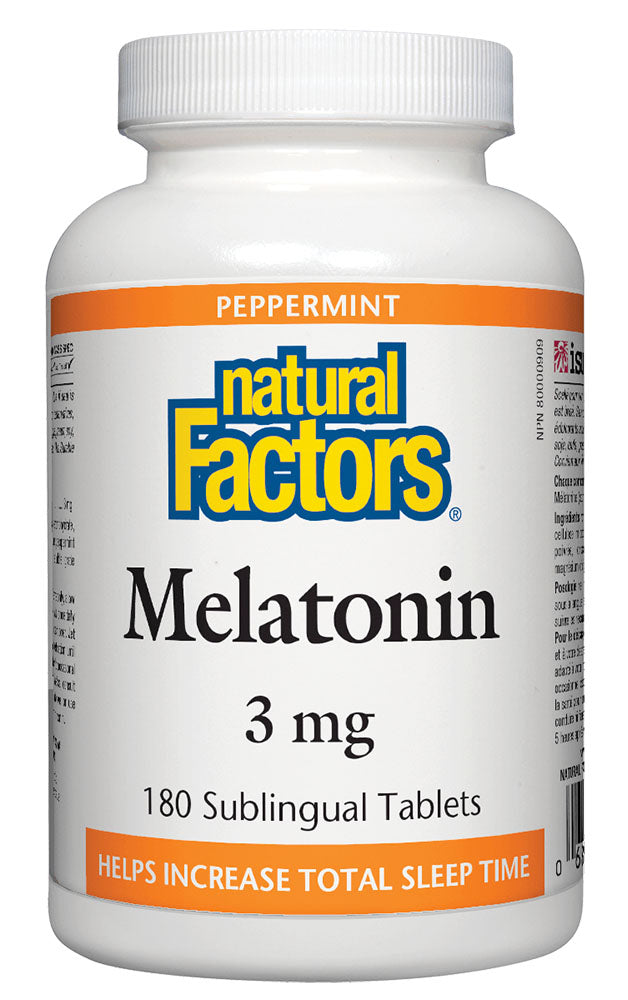 Natural Factors Melatonin 3 mg, 180 Tablets
