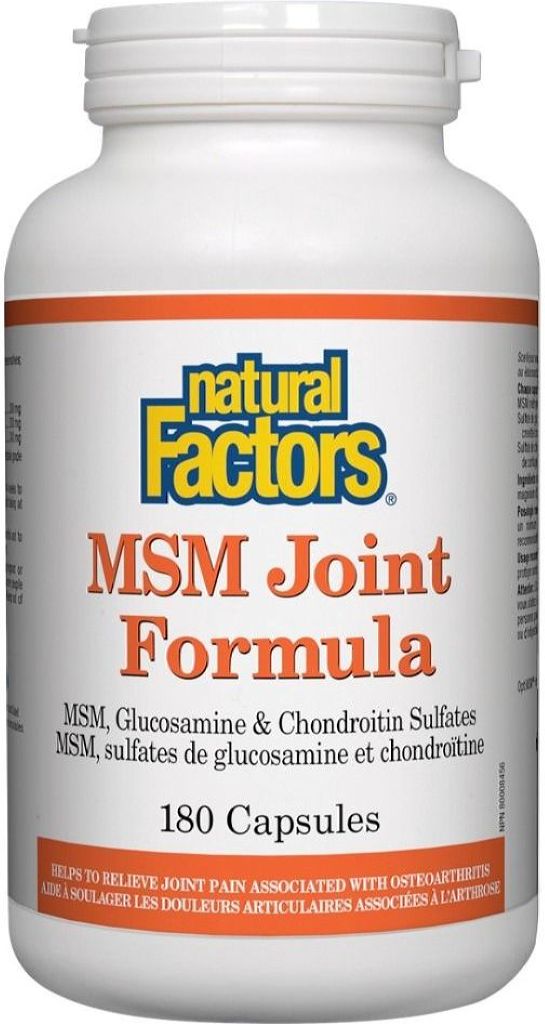 Natural Factors MSM Joint 180 Capsules