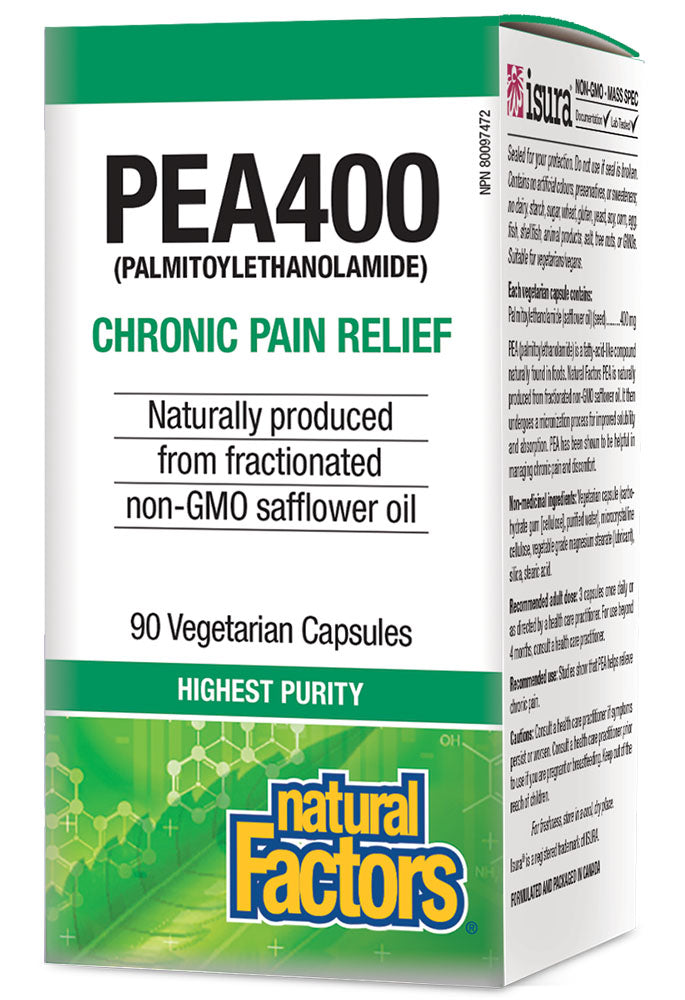Natural Factors PEA 400 90 Vegetarian Capsules