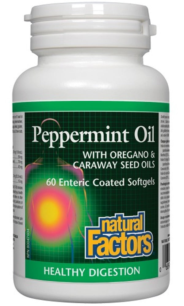Natural Factors Peppermint Oil Complex 60 Softgels